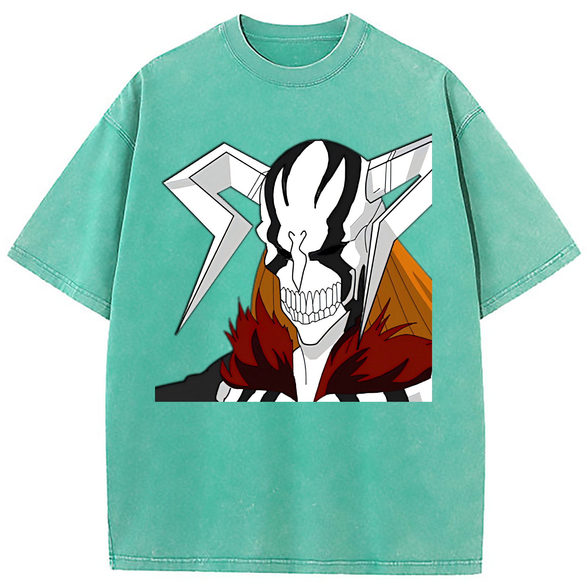 （画像用） ブリーチ 黒崎一護（くろさき いちご）BLEACH Kurosaki Ichigo 綿100% ヴィンテージ風 半袖Tシャツ（フロントプリント）